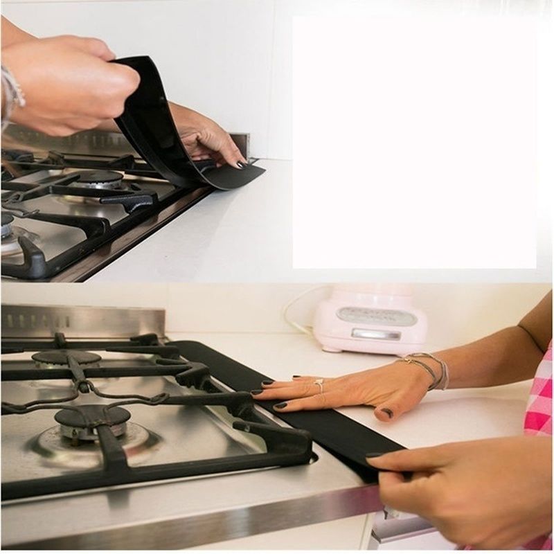 New Silicone Stove Counter Gap Cover Oven Guard Spill Seal