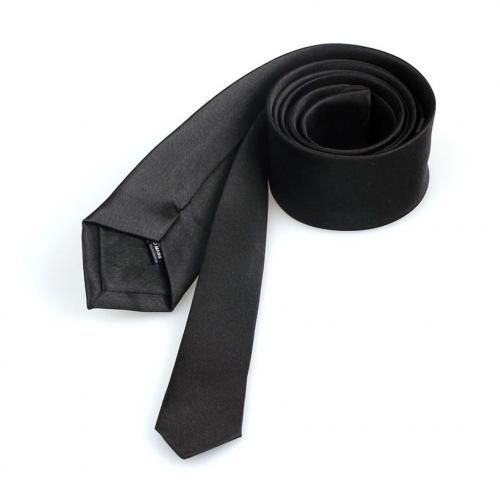 Plain Mens  Neck  Tie -Black