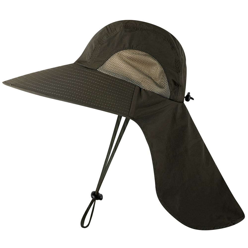 Fishing Cap Wide Brim Unisex Sun Hat With Neck Flap For