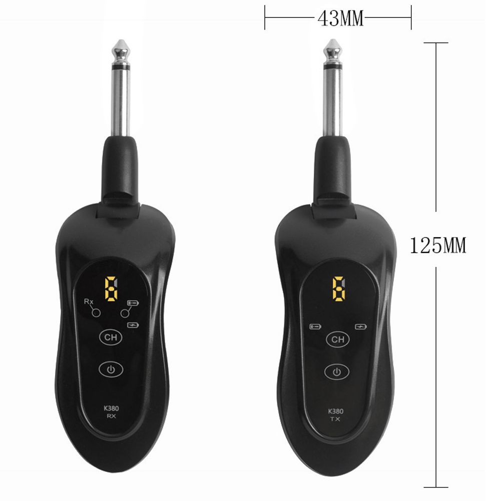 K380Y Wireless Guitar System Rechargeable Guitar Transmitter