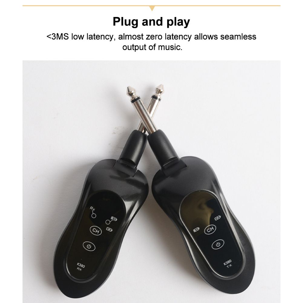 K380Y Wireless Guitar System Rechargeable Guitar Transmitter