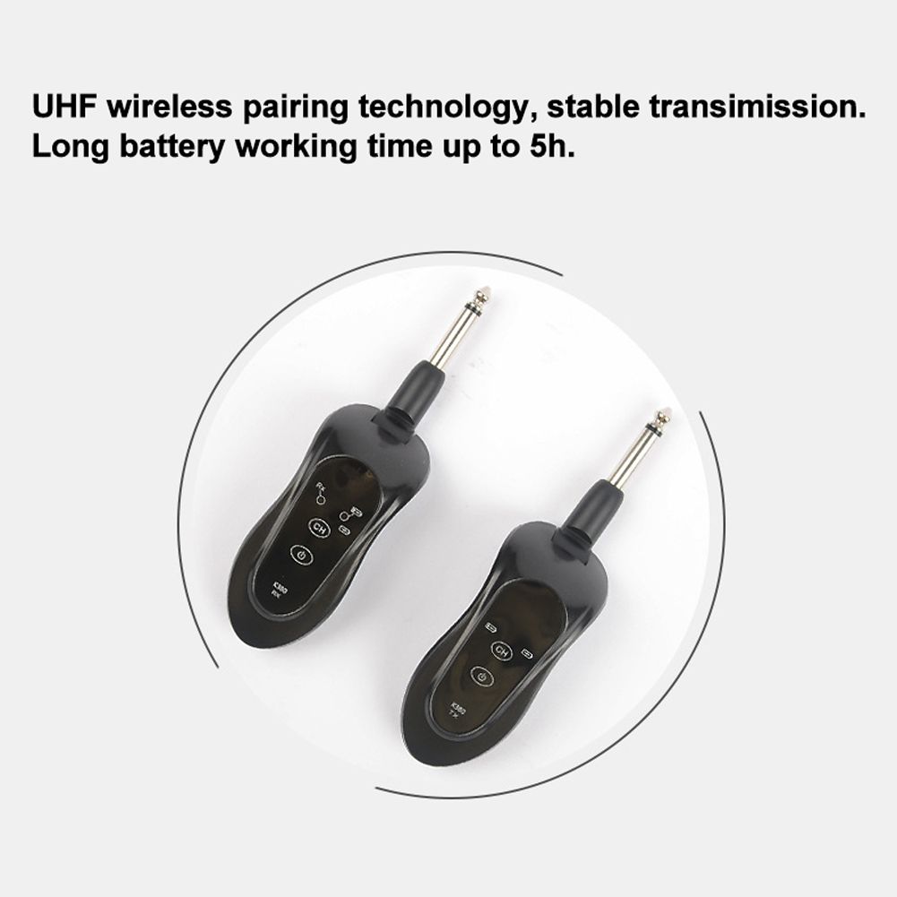 K380Y Wireless Guitar System Rechargeable Guitar Transmitter