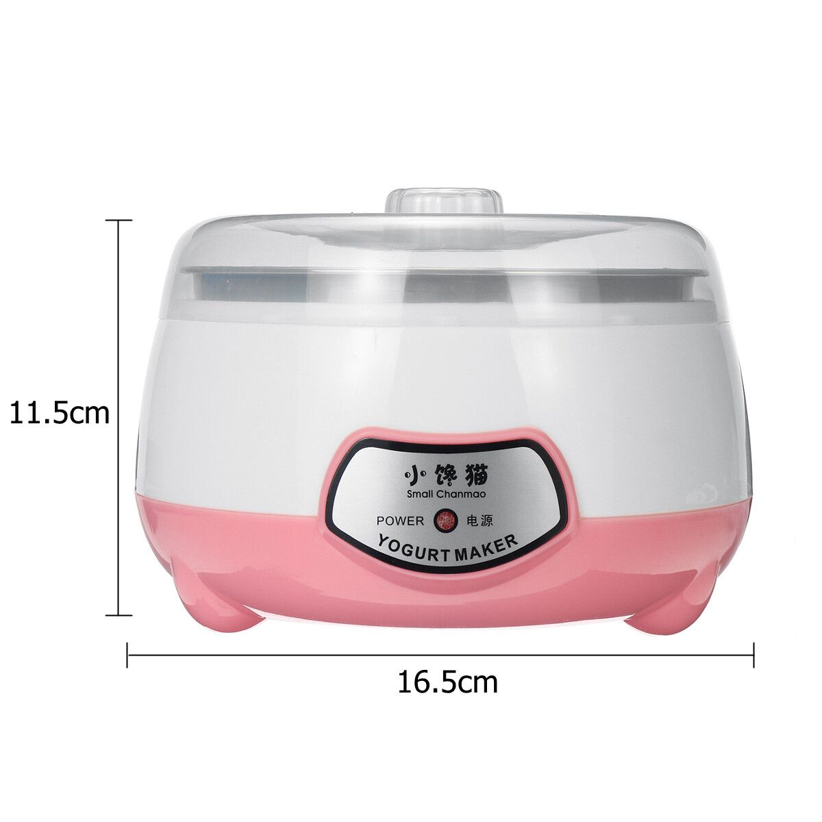 8W 1.0L Yogurt Machine Maker Household Fully Automatic Stainless Steel Small Yogurt Machine Kitchen Tools Stainless Steel Inner /Plastic Inner Pink (Stainless Steel Inner)