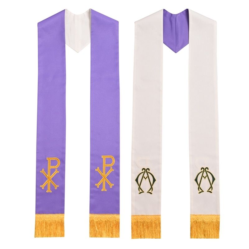 Priest Stole Clergy Reversible Stoles Embroidery Church Vestments Chasuble