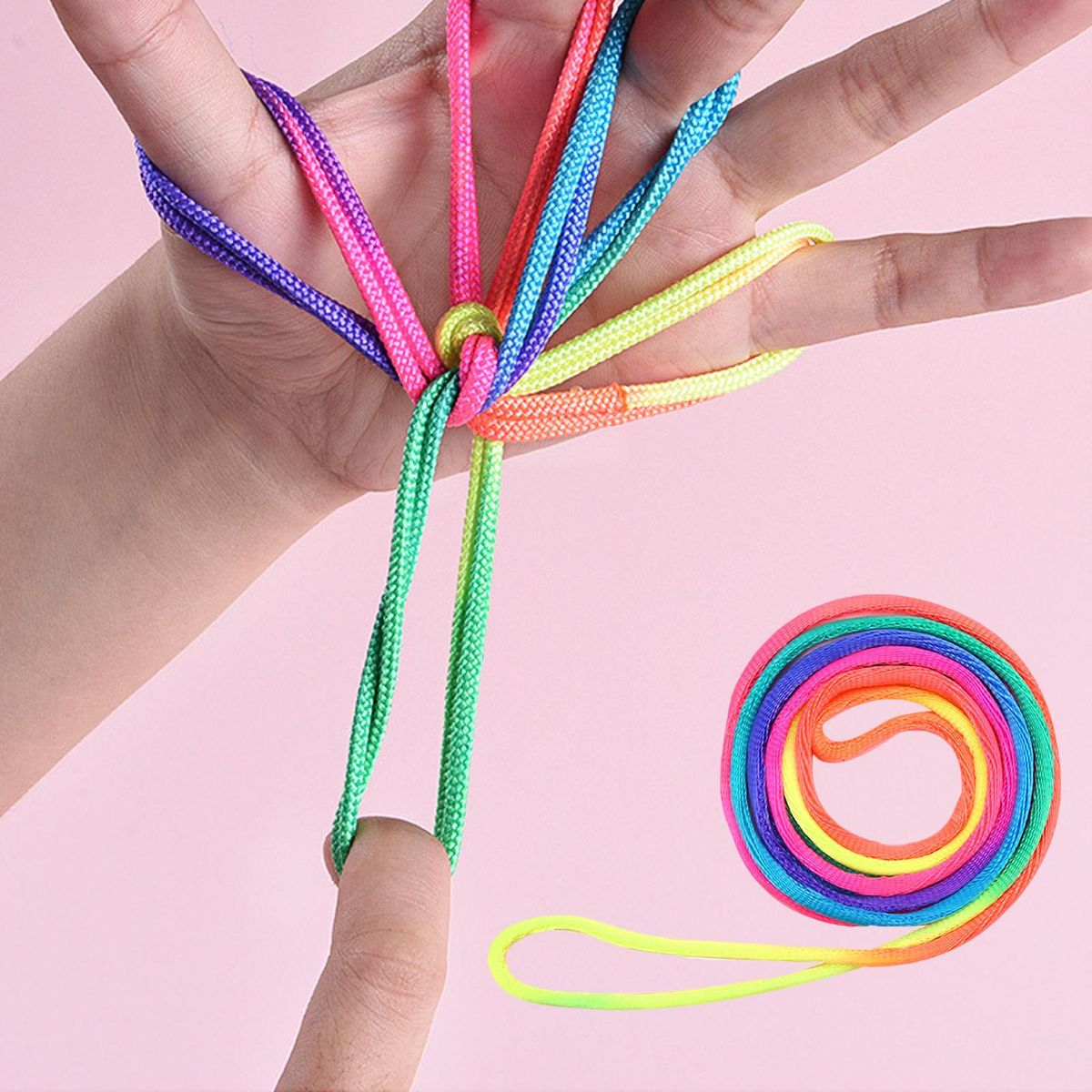 2Pcs Kids Rope Game Fumble Finger Thread Rope String Game