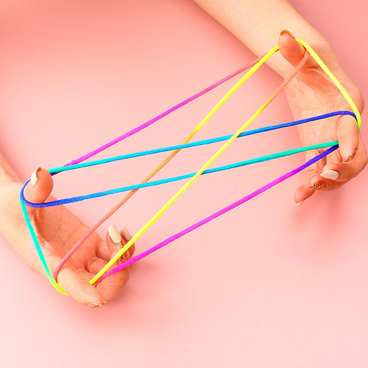 2Pcs Kids Rope Game Fumble Finger Thread Rope String Game