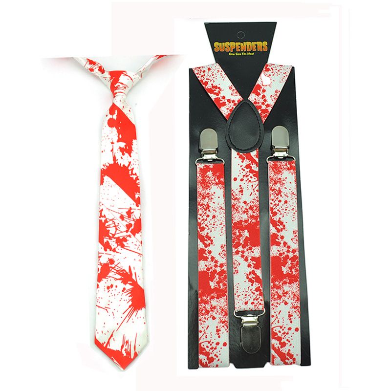 Suspenders For Trousers Pants Holder Bow Tie Set Men Women 2 PCS 