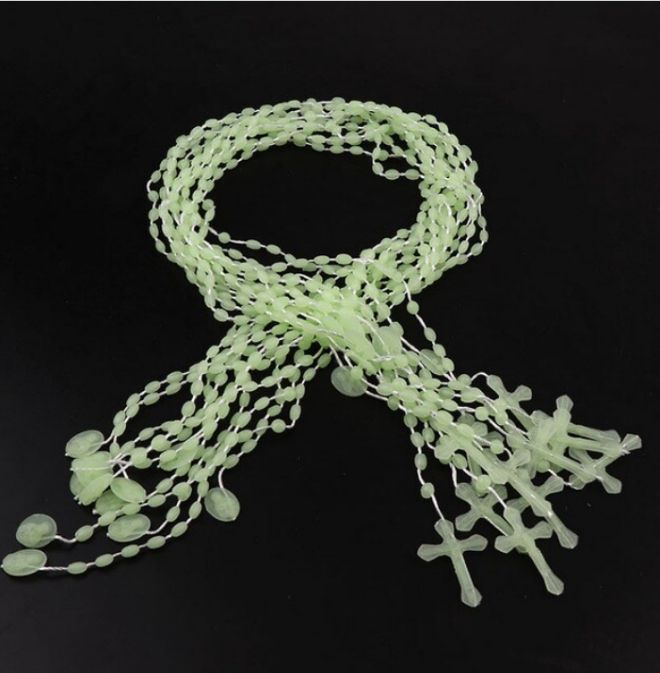 Catholic Glow In Dark Luminous Shinny Rosary Chaplet