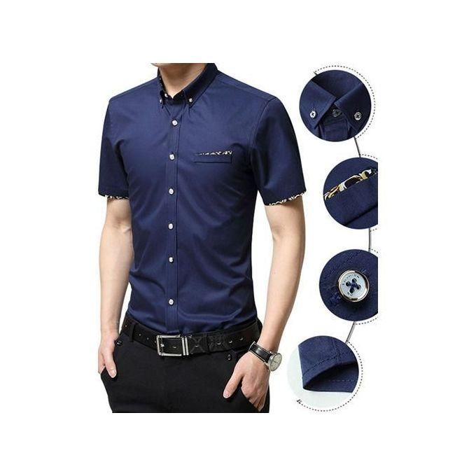 3In1 Men's Casual Office Short Sleeve Shirt