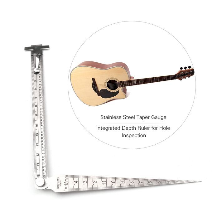 Stainless Steel Taper Gauge Wedge Feeler For Depth Hole