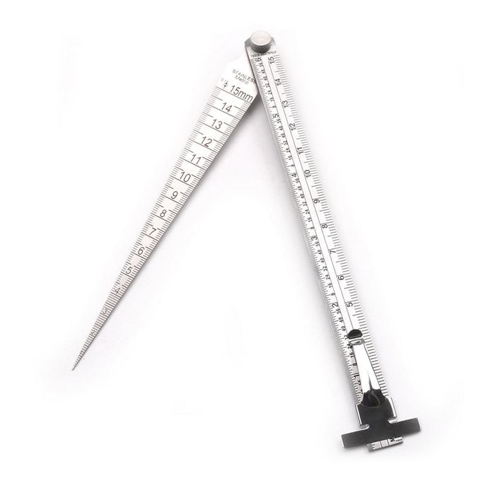 Stainless Steel Taper Gauge Wedge Feeler For Depth Hole