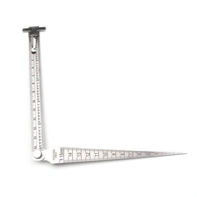 Stainless Steel Taper Gauge Wedge Feeler For Depth Hole