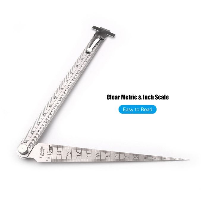 Stainless Steel Taper Gauge Wedge Feeler For Depth Hole