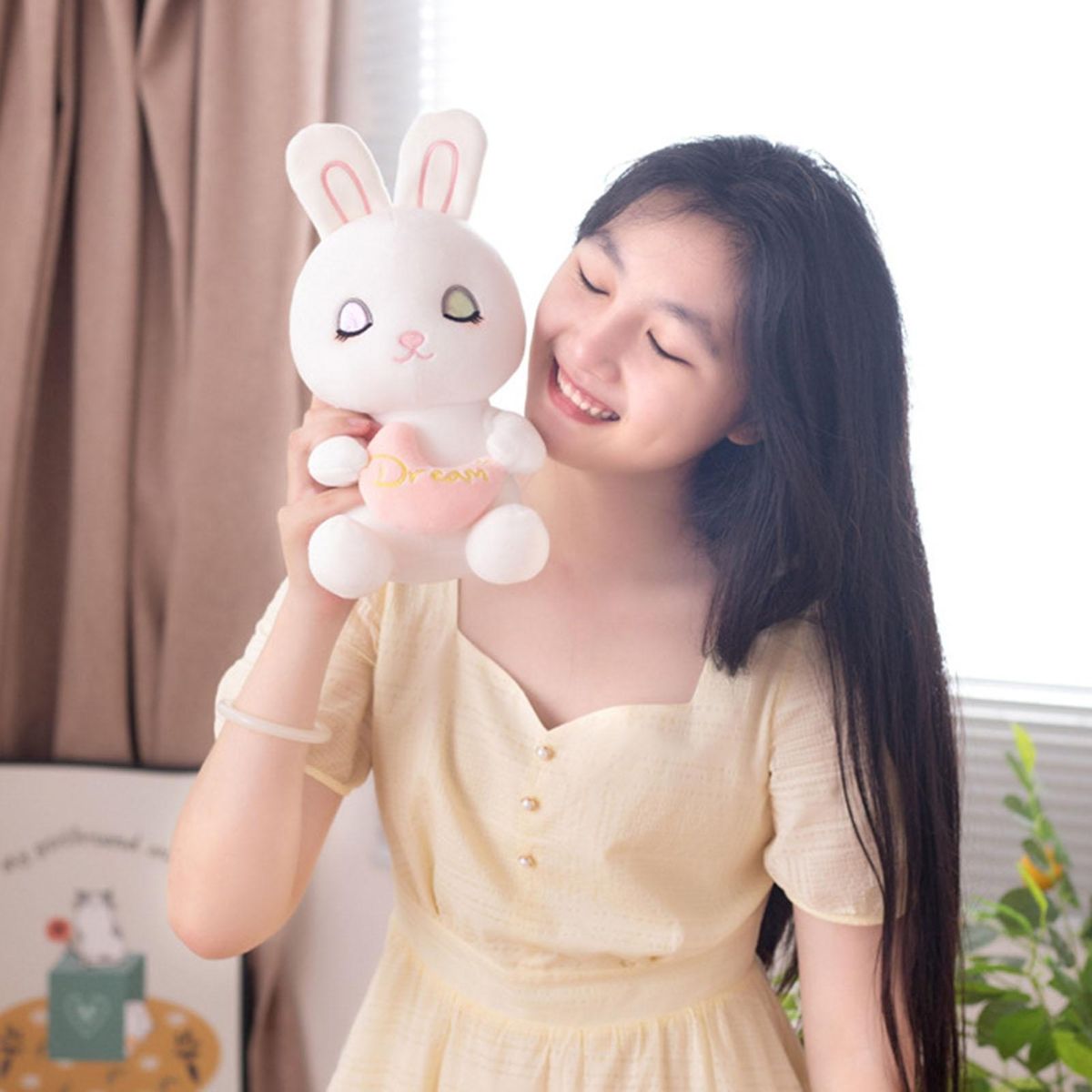 Rabbit Plush Toy Boys Girls Cartoon Animal Doll Plush Toy
