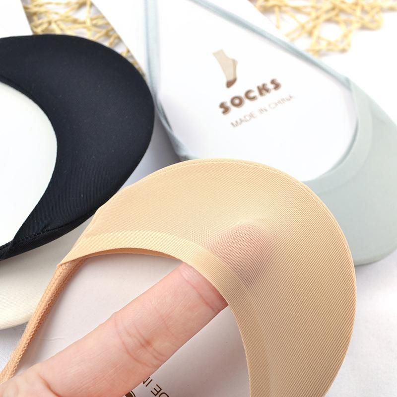 3/5 Pairs Cotton Comfortable Soild Half Sole Cover Invisible Sock Slippers for Women Girls Thin High Heel Shoes Socks Meais New
