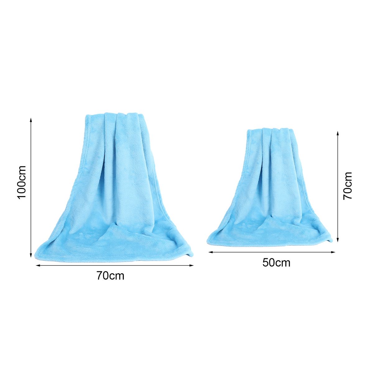 Coral Fleece Blankets Super Soft Shaggy Universal Solid-color Fleece Blankets For Sofa-Beige