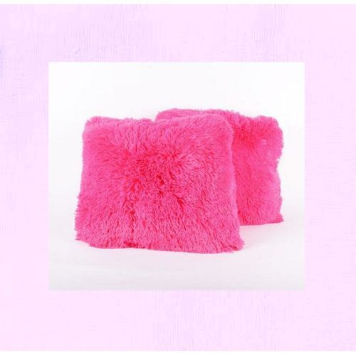 Fur Throw Pillows 2pcs