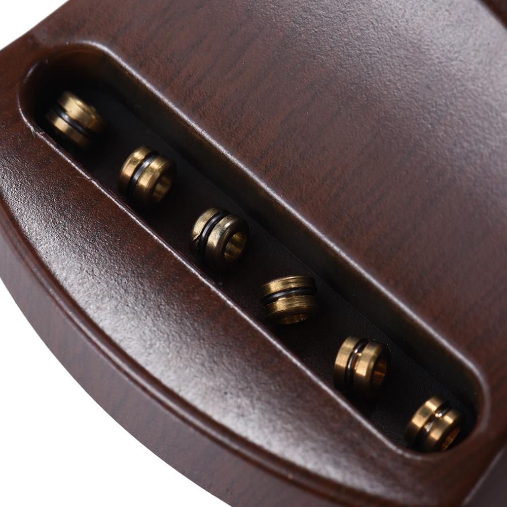 Portable Pocket Acoustic Guitar Practice Tool Gadget Chord Trainer 6 String 4 Fret Model Rosewood Fretboard Wood Grain for Beginner Learner