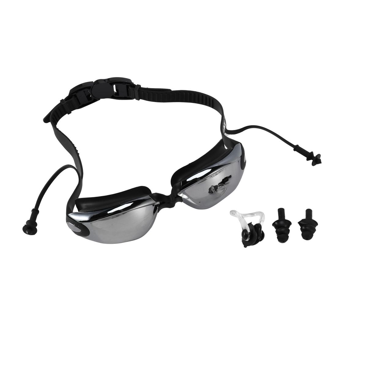 Yuke Electroplating Anti-Fog Swimming Earplugs Flat Goggles