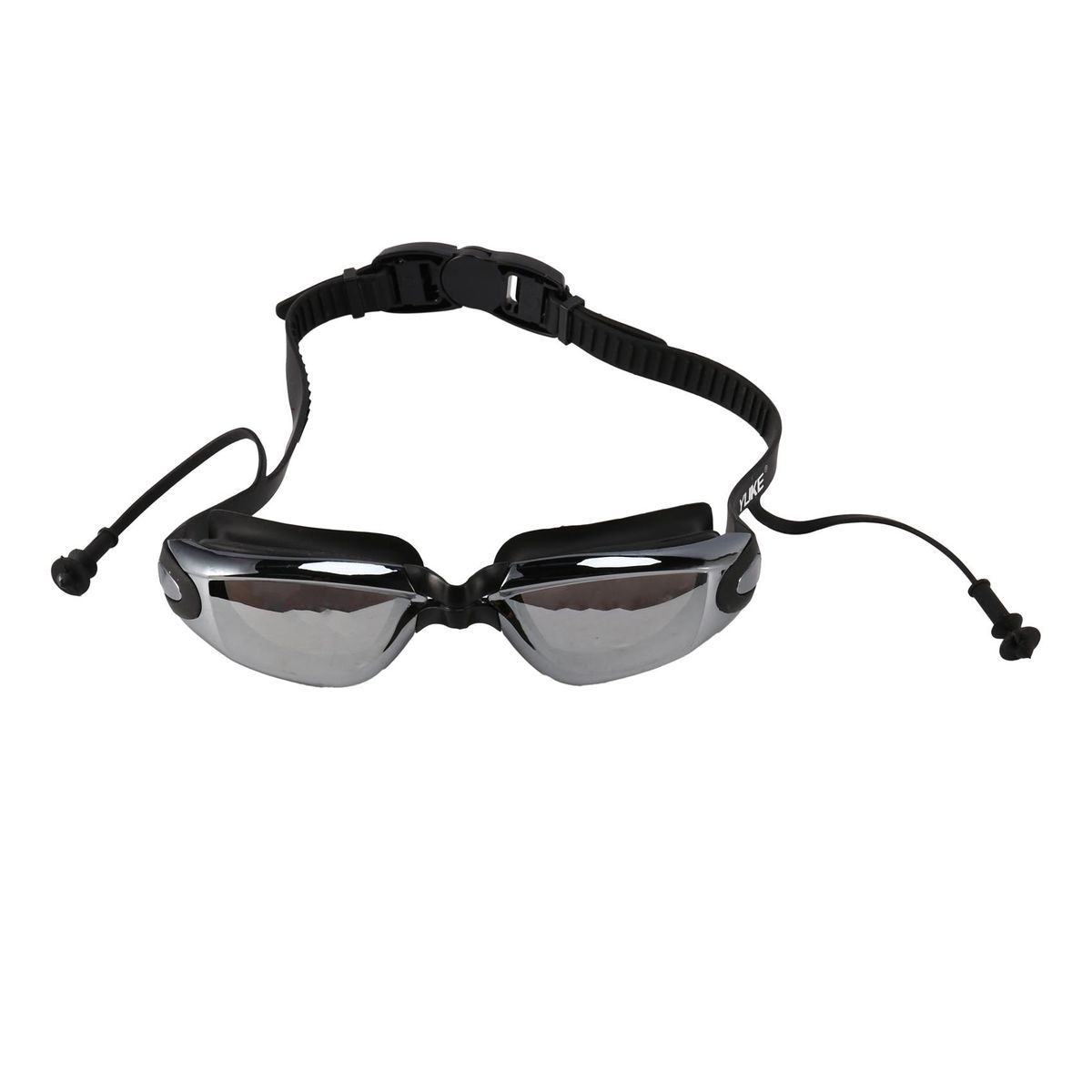 Yuke Electroplating Anti-Fog Swimming Earplugs Flat Goggles