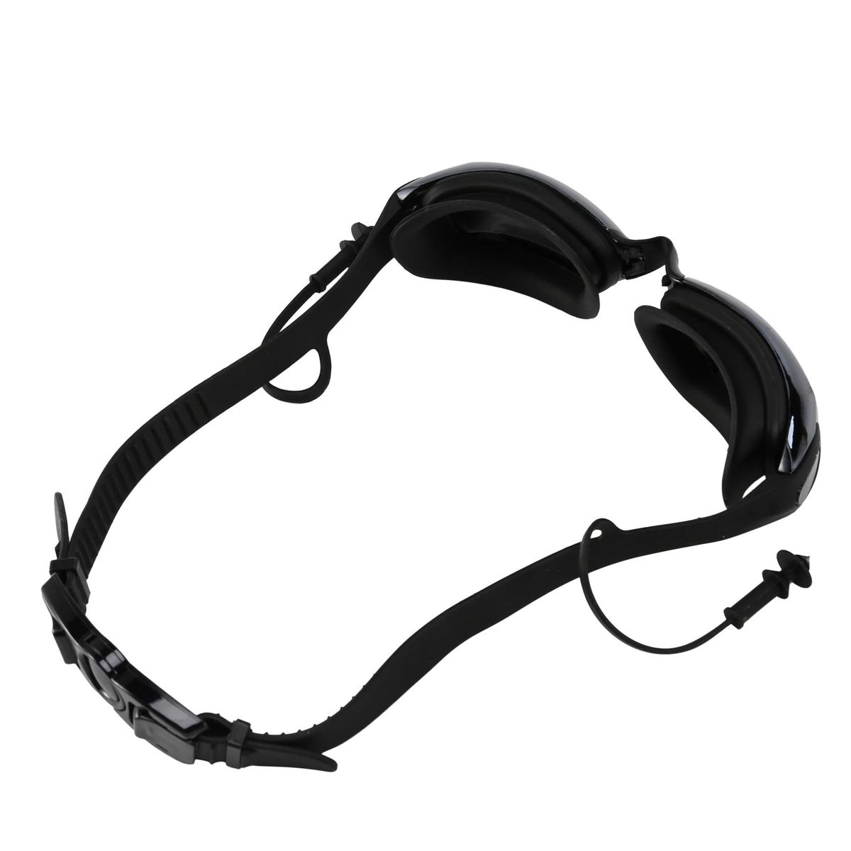 Yuke Electroplating Anti-Fog Swimming Earplugs Flat Goggles