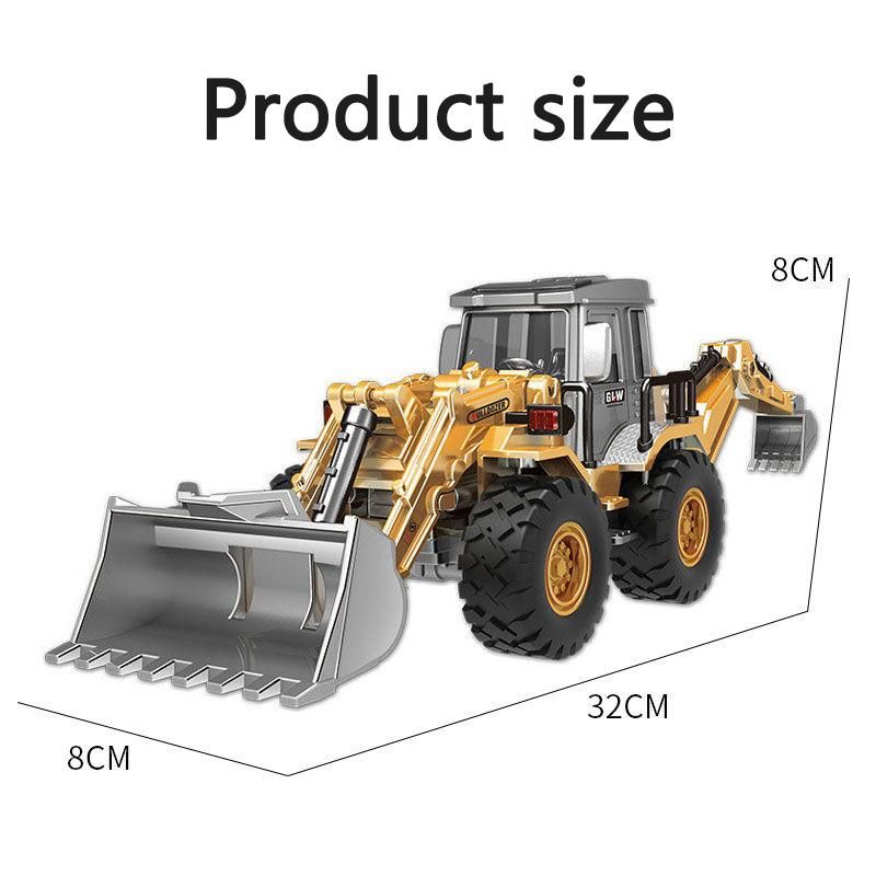 Toys for Boys Excavator Bulldozer Kids Alloy Tractor Miniature Crane TruChildren Diecast Farm Engineering Vehicle Model Gifts