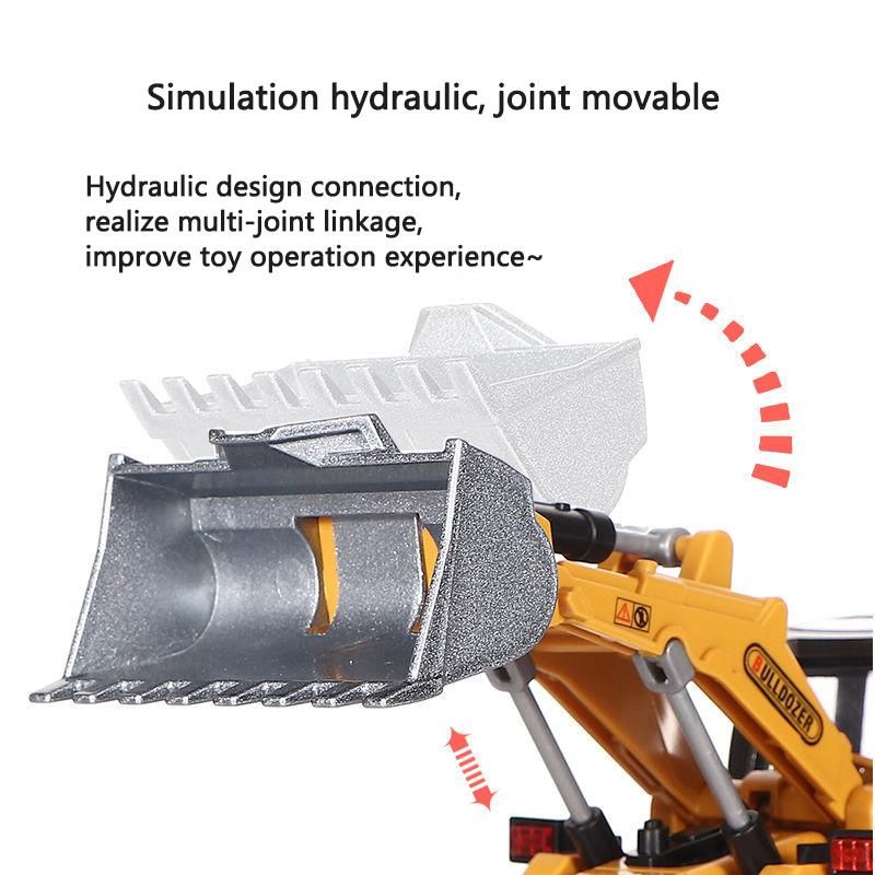 Toys for Boys Excavator Bulldozer Kids Alloy Tractor Miniature Crane TruChildren Diecast Farm Engineering Vehicle Model Gifts
