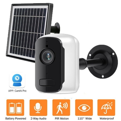 Solar Powered Cctv Wireless Wifi Ip Surveillance Camera 1080p 3mp