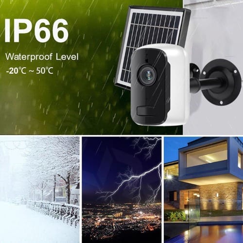 Solar Powered Cctv Wireless Wifi Ip Surveillance Camera 1080p 3mp