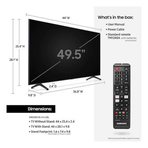50-inch Tu-7000 Series Class Smart Tv | Crystal Uhd – 4k Hdr