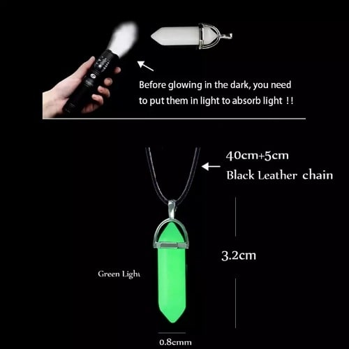 Glow In The Dark Necklaces - Green - 1 piece