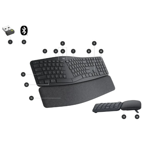 Logitech Ergo Wireless Ergonomic Keyboard -K860