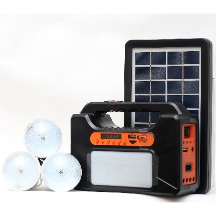 Mini Solar Lighting System With Radio & Bluetooth - 6v