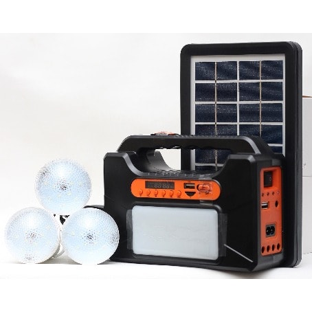 Mini Solar Lighting System With Radio & Bluetooth - 6v