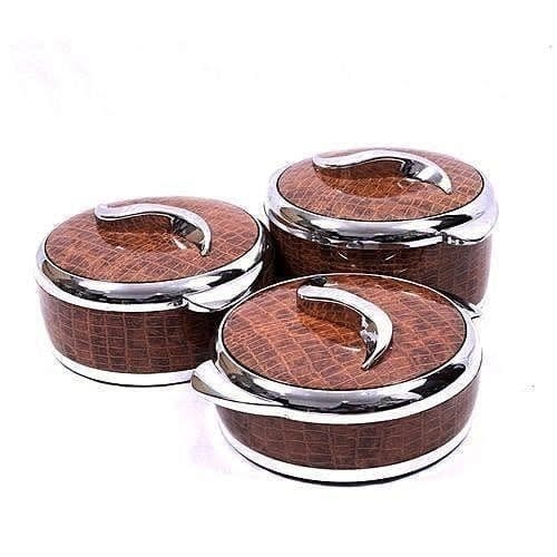 Insulated Serving Food Flask -3 Pieces