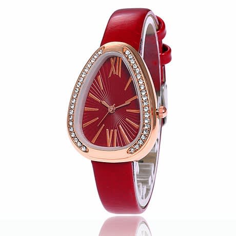 Triangle Shaped Women's Watch - Red