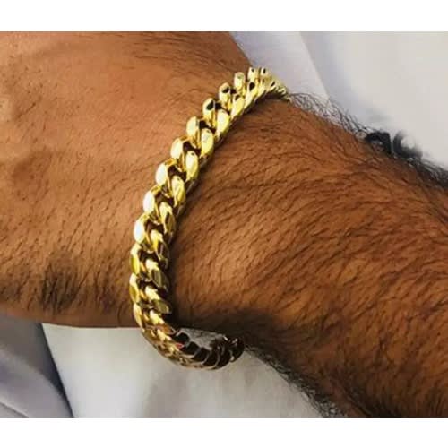 Men's Cuban Link Bracelet - Gold