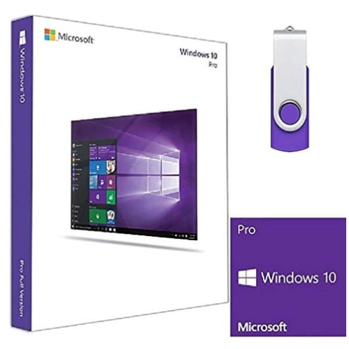 Windows 10 Pro Bootable Flash Drive &  Genuine Activation Key-