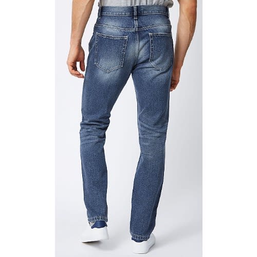 Men’s Slim Fit Jeans, Navy Blue Wash