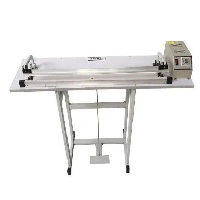 Sf-600 Pedal Sealing Machine For Plastic Bag With The Knife Cutting Function
