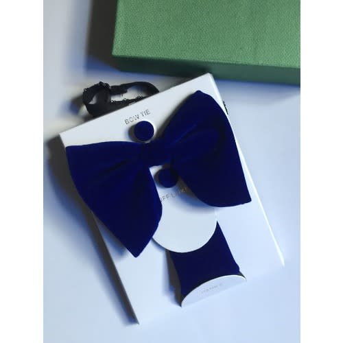 Stylish Men's Giant Bow Tie - Blue