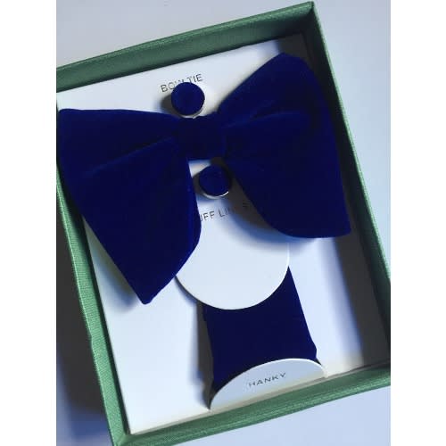 Stylish Men's Giant Bow Tie - Blue