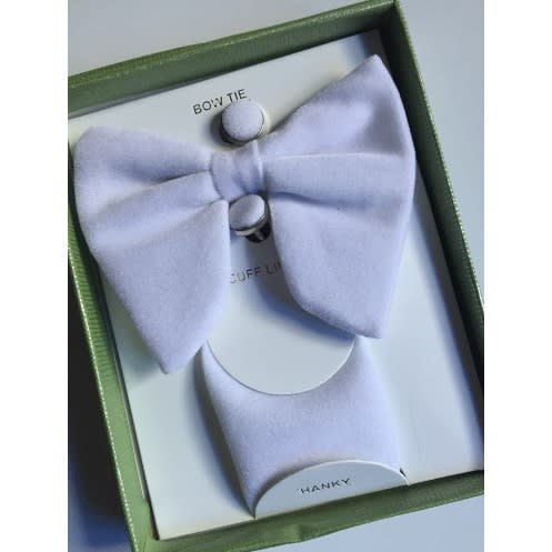Giant Stylish Men's Bow Tie - White