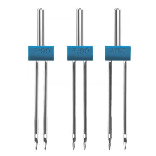Twin Needle Pack For Sewing Machines - 3 Pieces