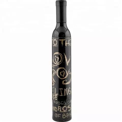 Wine Bottle Umbrella - Black