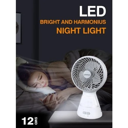 Rechargeable Fan -6 Inches - 1500mAh