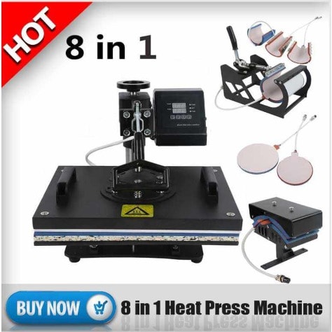 Combo 8-1 Heat Press Machine