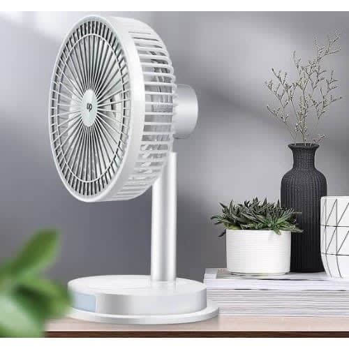Dp Rechargeable Fan With Led Light - 4000mAh - A18650