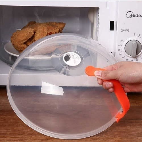 Transparent Microwave Food Cover With Handle