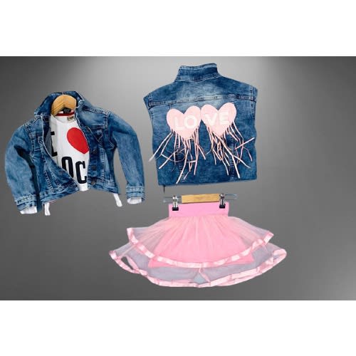 3 In1 Love Jacket With Pink Skirt